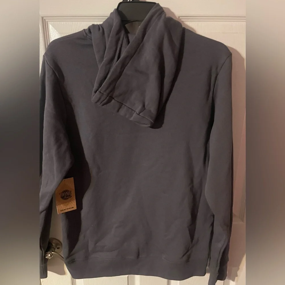NWT Home Free‎ Georgia Script Hoodie Charcoal Gray Men’s Medium Relaxed Fit